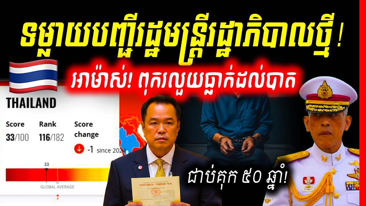 🚨លេចមុខរដ្ឋមន្ត្រីថ្មី! លោក អានុទីន រៀបចំសមាសភាពគណៈរដ្ឋមន្ត្រី ៣២៥ អាសនៈ ខណៈថៃរងភាពអាម៉ាស់រឿងពុករល