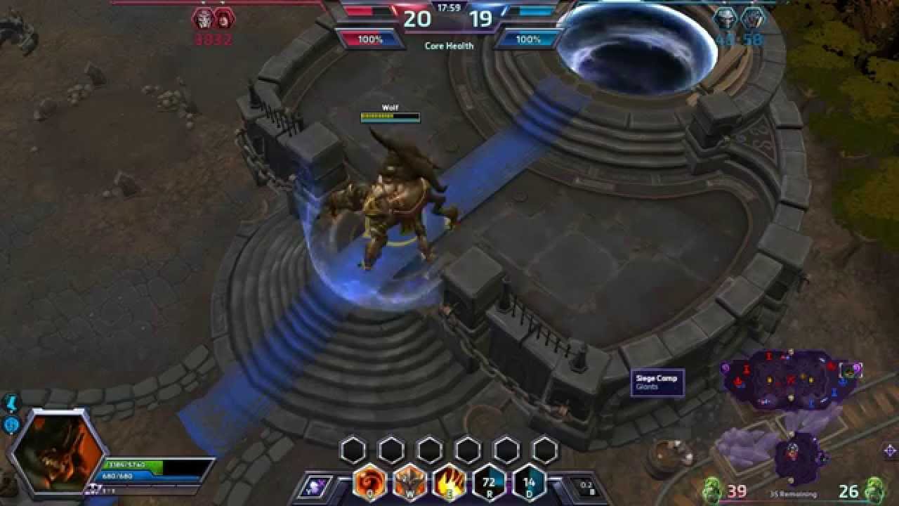 Azmodan gameplay - Haunted Mines Heroes Of The Storm