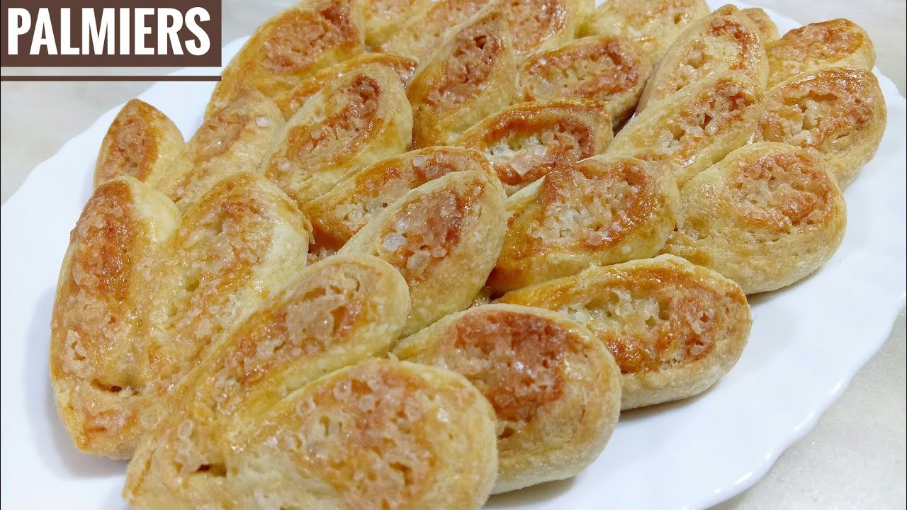 How To Make Palmiers 👉 Elephant Ears Cookies | Puff Pastry Recipes