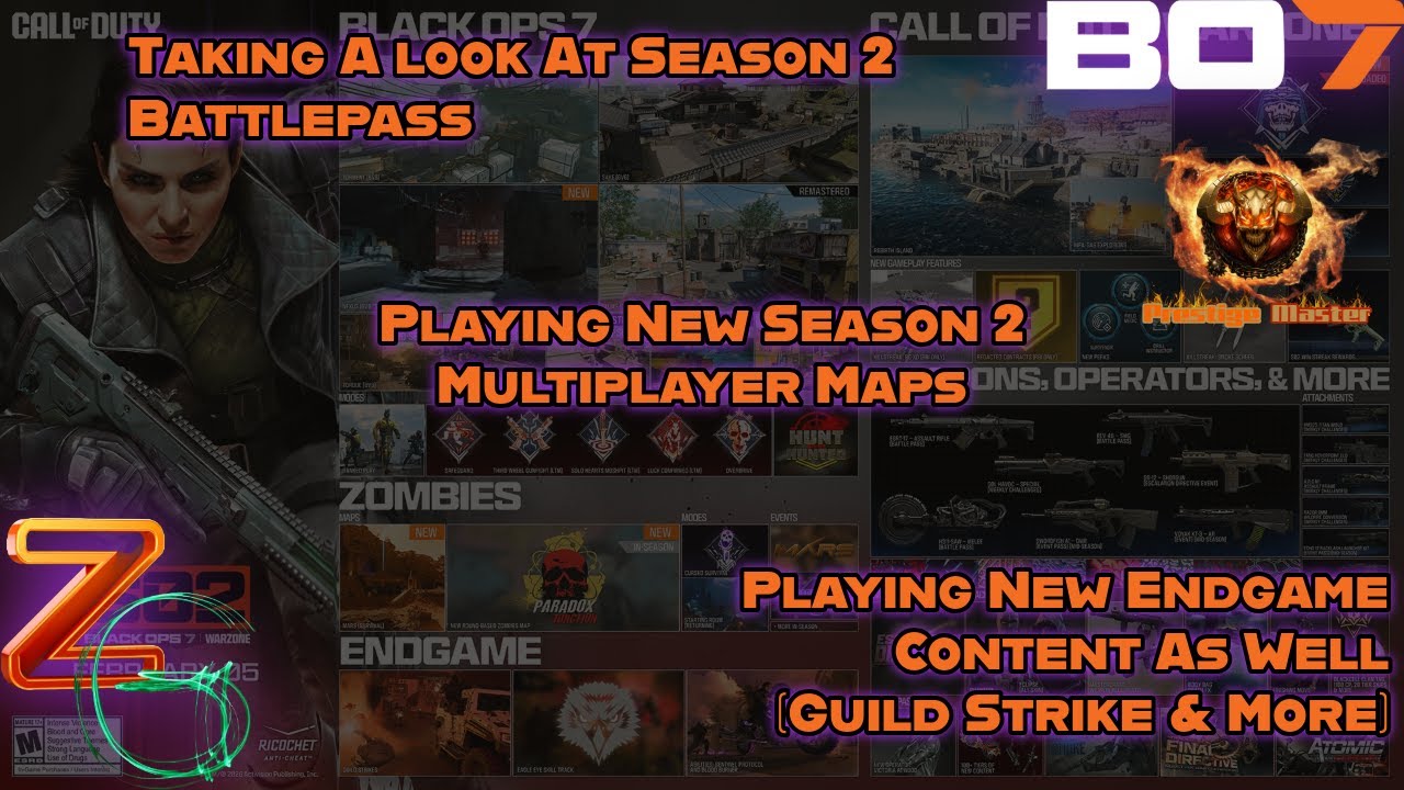 Playing New Season 2 Content In Endgame and MP #zippersgaming #cod #bo7 #camogrind #prestigemaster