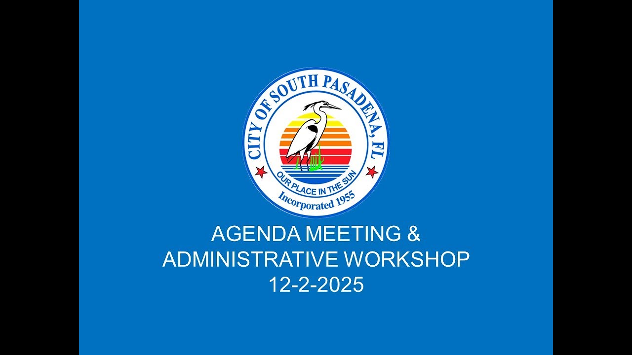 December 2, 2025 Agenda Meeting and Administrative Workshop