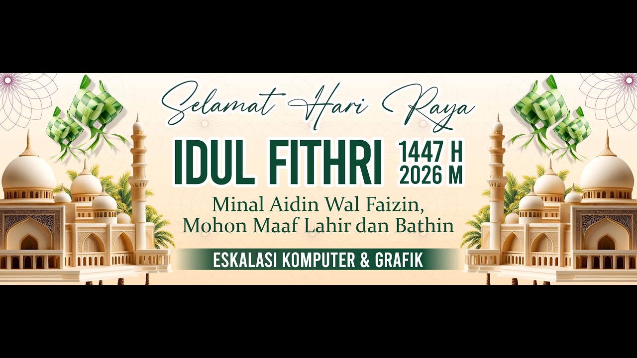 Spanduk ID Fithri 1447 H