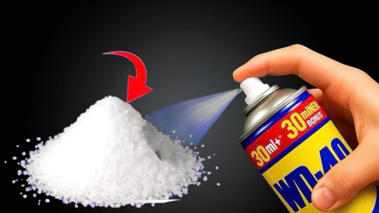 Смешайте соль с WD-40! Миллионы людей не знают этого секрета!