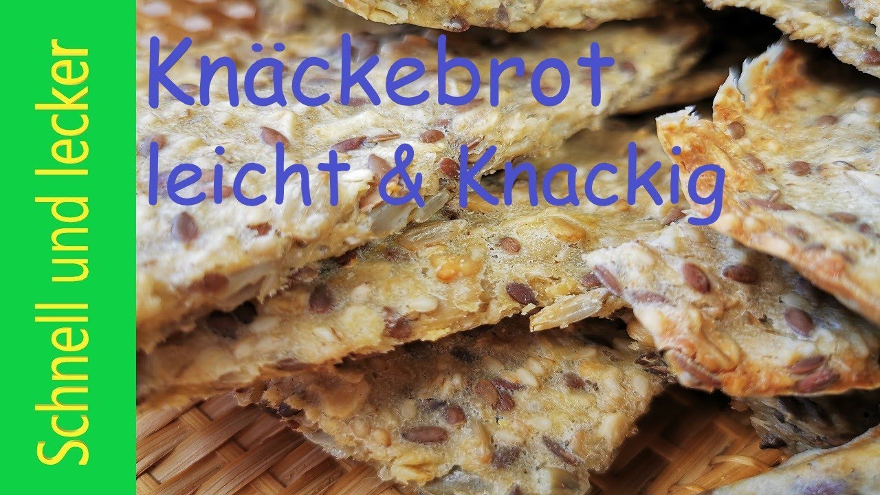 Knäckebrot selber machen | mit gesunden Zutaten | Schnell und lecker