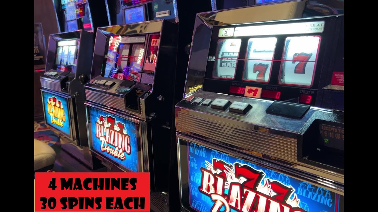 BIG HIT ON BLAZING RED 7s!!! 4 MACHINES - 30 SPINS EACH - Monarch Casino - Blackhawk, CO