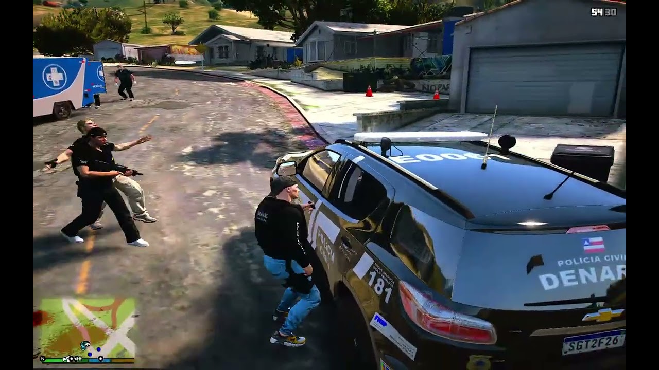 GTA V LSPD OPERAÇÃO PESADA DO DENARC E DO DRACO POLICIA CIVIL DA BAHIA,VÁRIOS CRIMINOSOS ALVEJADOS
