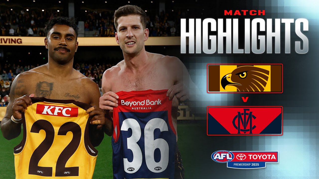Hawthorn v Melbourne Highlights | Round 23, 2025 | AFL