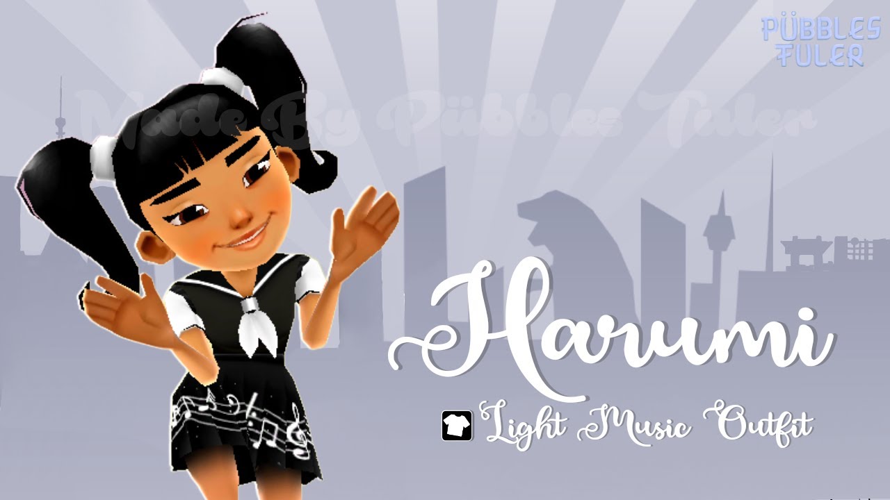 🖤🤍Subway Surfers - Harumi (Light Music Outfit)🎼🎹