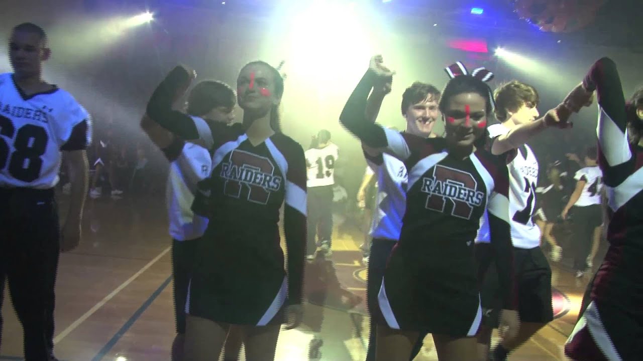 RADNOR'S LM PEP RALLY 2014:  Cheerleaders & Football Players