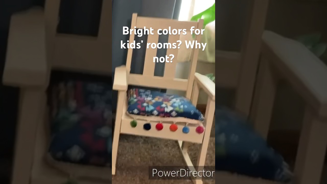 Colorful cushions are interchangeable on neutral furniture. Perfect for kiddos’ rooms!