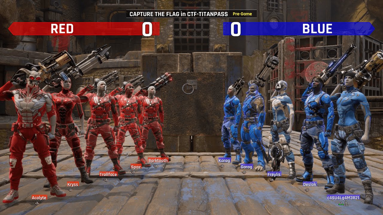 UT4 - 1 Minute CTF on Titanpass Map