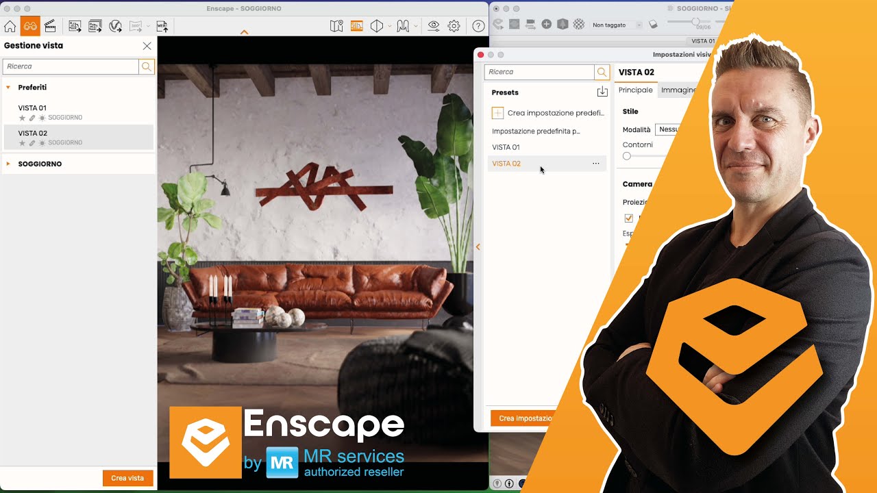 Enscape su SketchUp per Mac: creare scene e inquadrature perfette - Guida rapida.