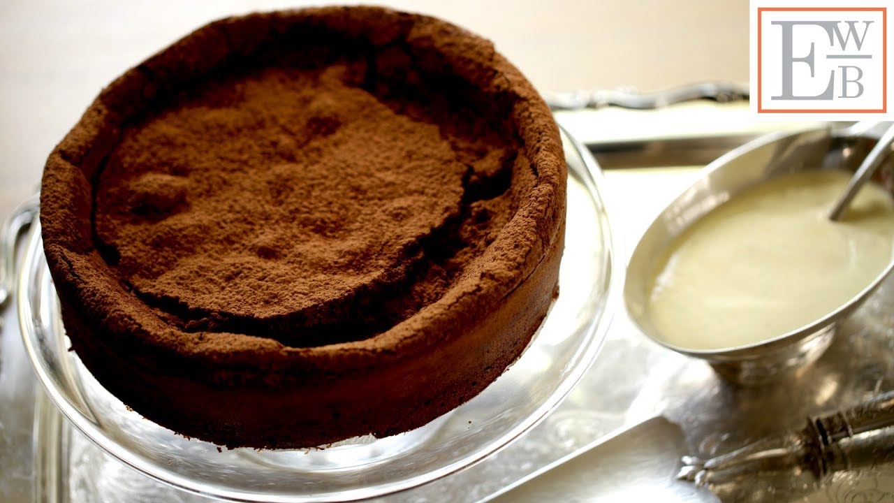Flourless Chocolate Cake Recipe + Crème Anglaise