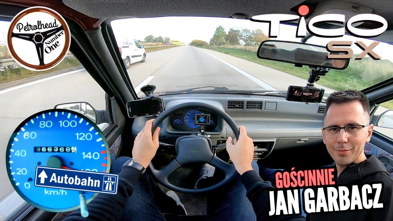 1997 Daewoo Tico 0.8 l (41 KM) | V-MAX. Próba autostradowa. 0-100 km/h. SOUNDCHECK. 