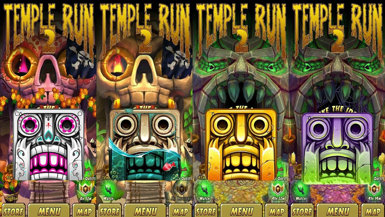 Temple Run 2 Spirits Cove Vs Temple Run 2 Pirate Cove Vs Temple Run 2 Sky Summit Vs Spoky Summit