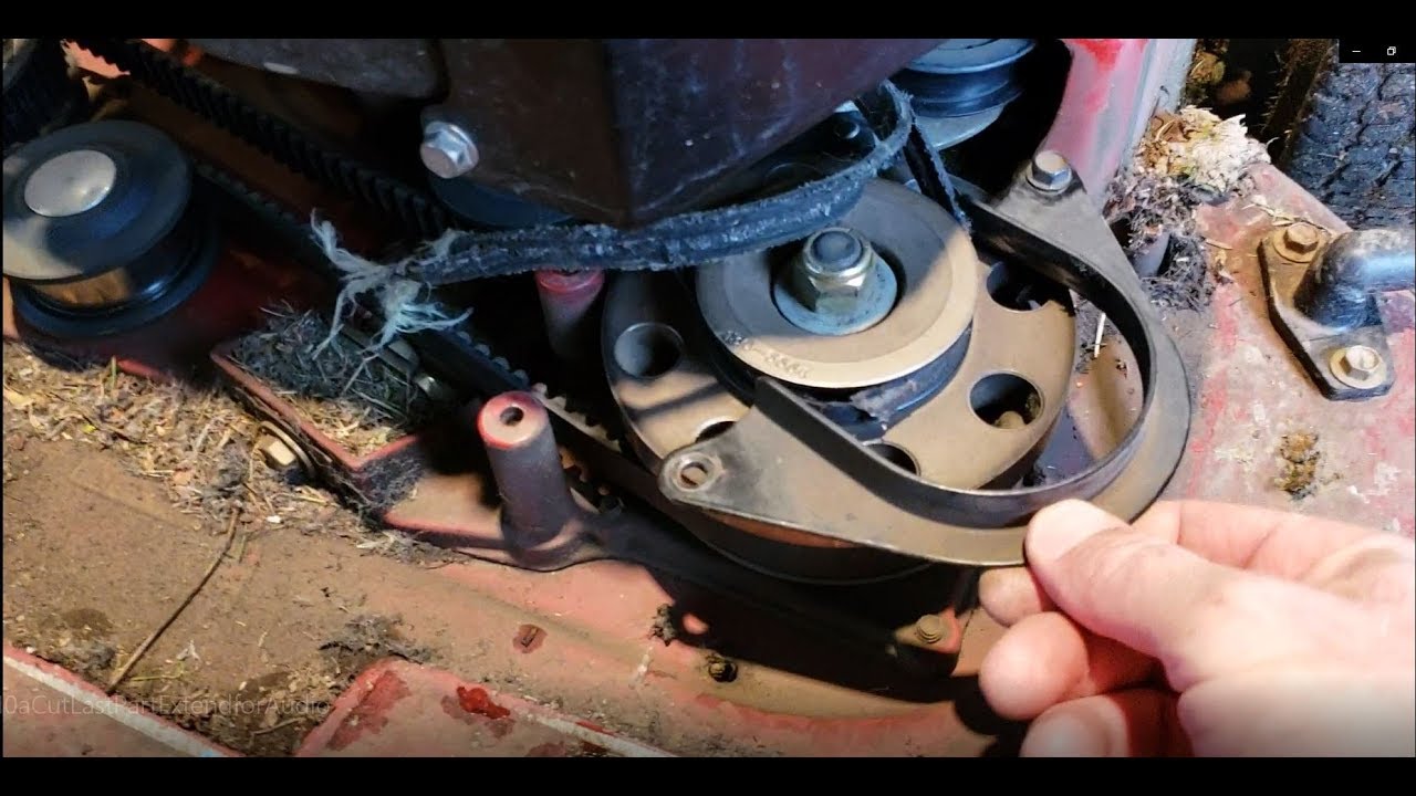 Toro TimeMaster Commercial Lawn Mower Damaged Blade Drive Belt Repair