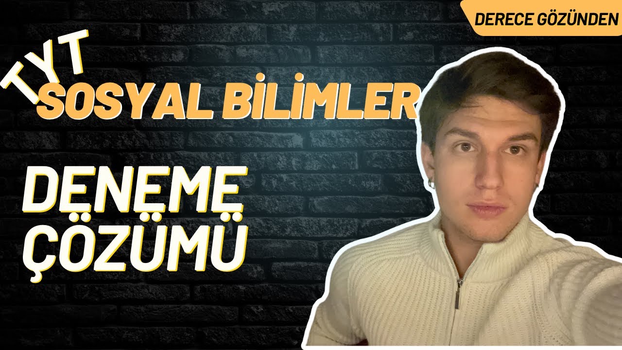 DERECE BAKIŞ AÇISI | TYT Sosyal Deneme Çözümüne Böyle Bak