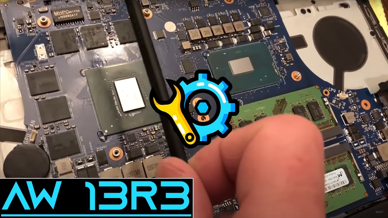 Быстрая разборка Alienware 13 R3 (очень просто)