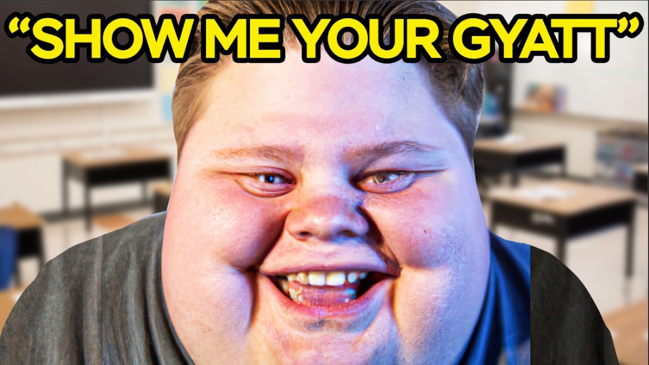 kid tells girl to "stick out her Gyatt for the Rizzler" 😭