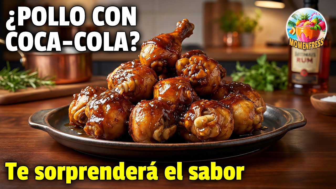Muslos de POLLO A LA COCA-COLA 🥤 La Receta más Jugosa y Pegajosa (Salsa con Ron)