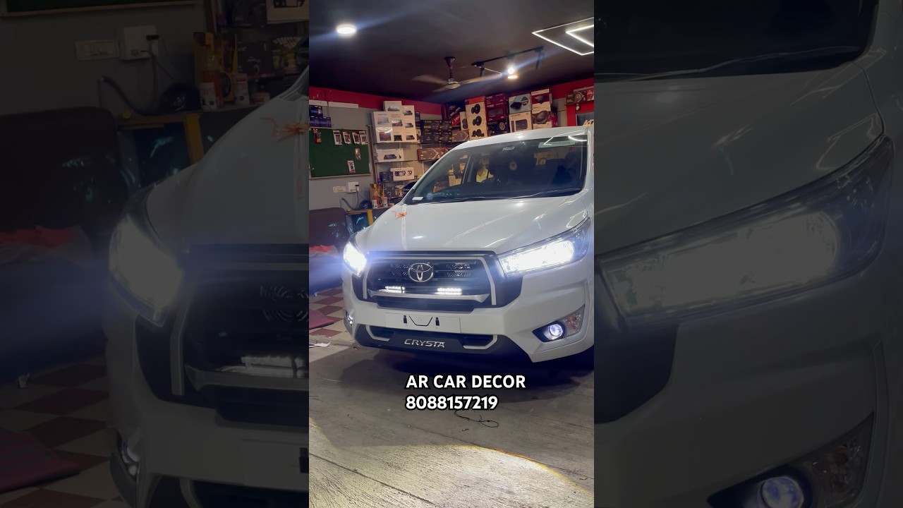 Innova Crysta after market taillight installation and accessories #innovacrysta #car #youtubeshorts