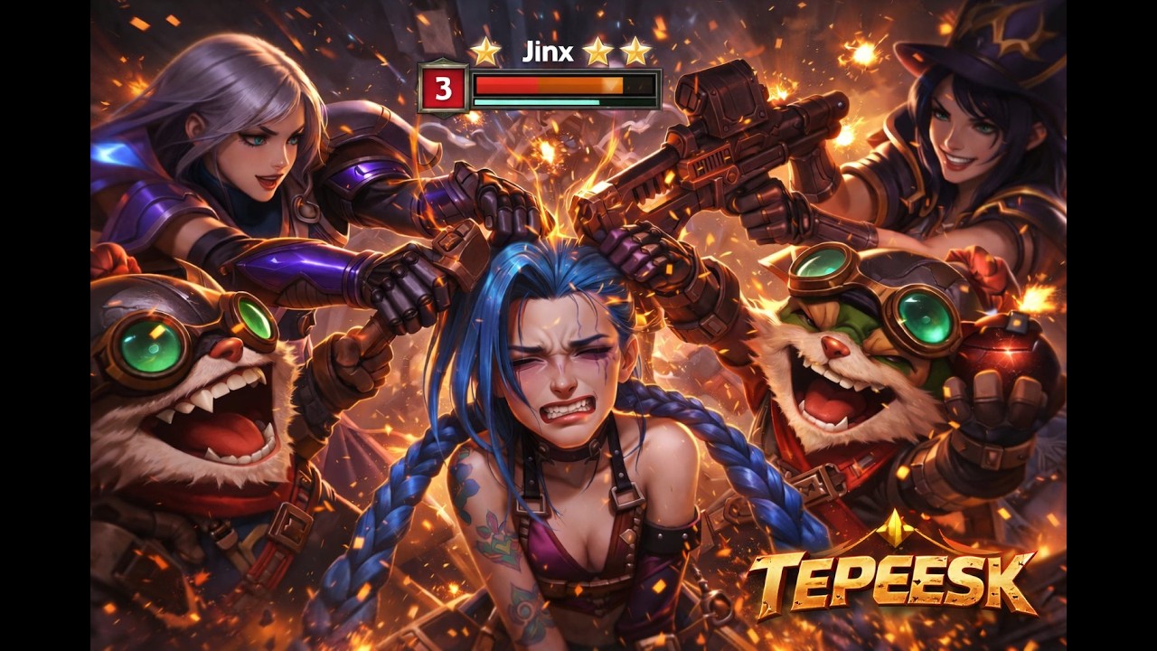 5 Mesafeci Kompozisyonu ile Ezerek Win! ⭐ 3 Level Jinx'e Baskın | YAYINDAN KESİT 2 I 5X HIZLI