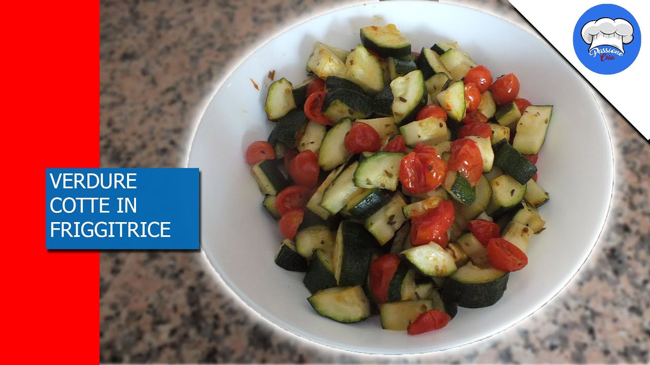 ZUCCHINE E POMODORI COTTE IN FRIGGITRICE AD ARIA🍅
