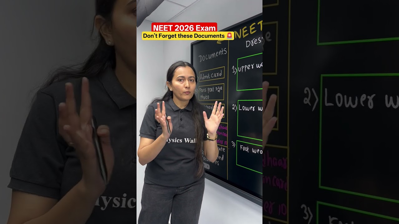 NEET Exam 2026 - Don't forget these documents to carry! #neet