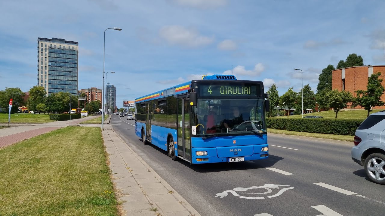 Buses in Klaipėda, Lithuania - August 2022