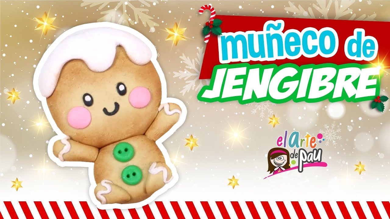 MUÑECO de JENGIBRE de Arcilla Polimérica - NAVIDAD★ El Arte de Pau ★