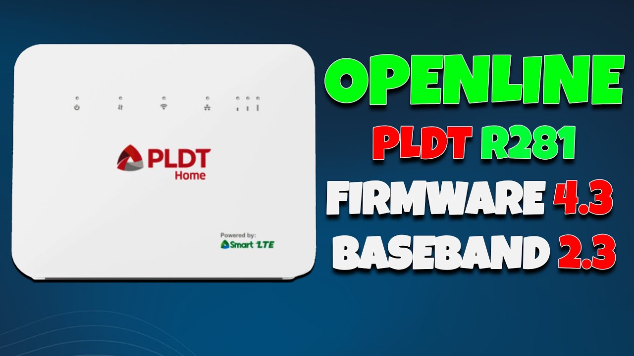 PLDT R281 Firmware 4.3 and Baseband 2.3 Permanent Openline with Bandlocking Feature