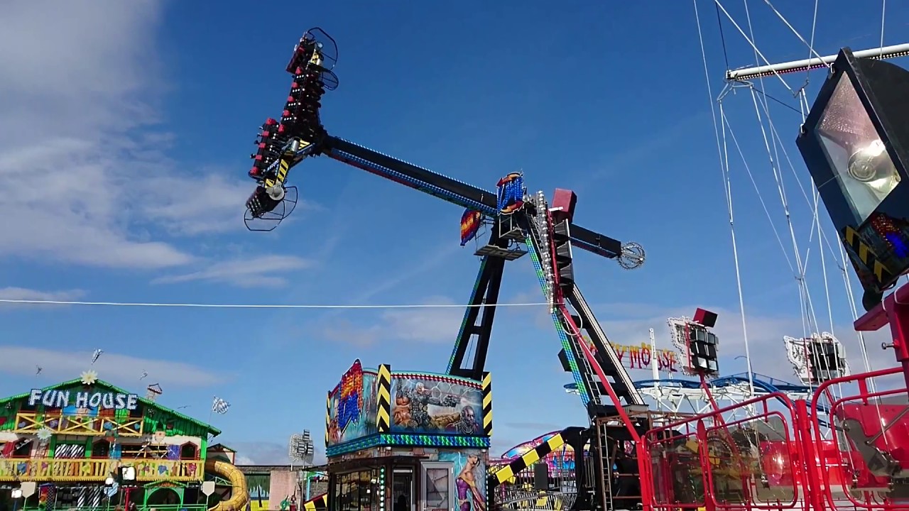 No Limit Ride At Funland, Weston Super Mare, April 2017