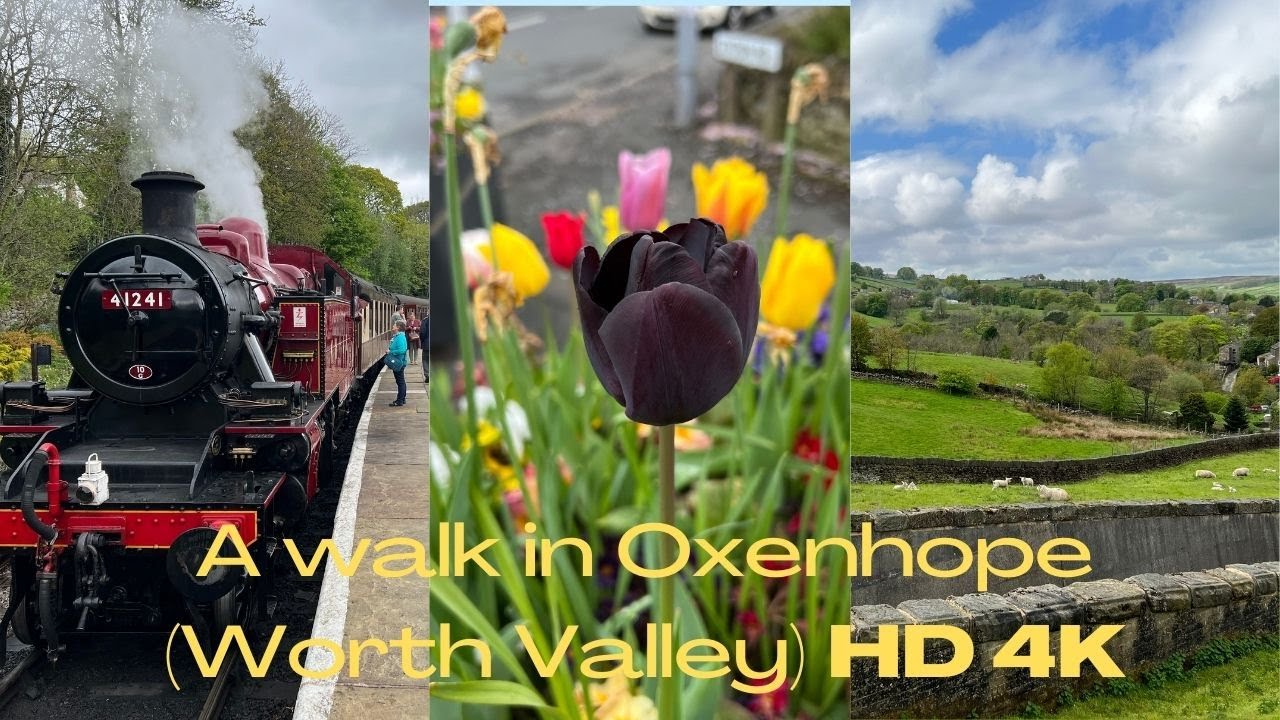 A walk through Beautiful Oxenhope village, Reservoir 4K video |Keighley & worth Valley|