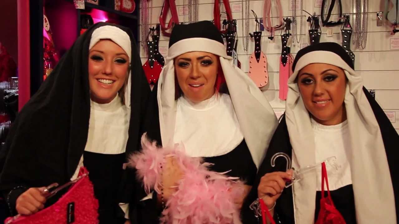 Holly, Charlotte and Sophie of Geordie Shore naughty nuns heatshoot