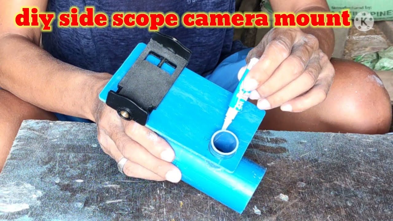 pvc side scope camera holder | asentado vlogs tv