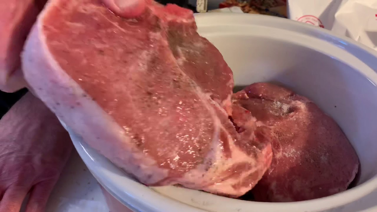 Easy Crockpot Pork Chops and Stuffing!