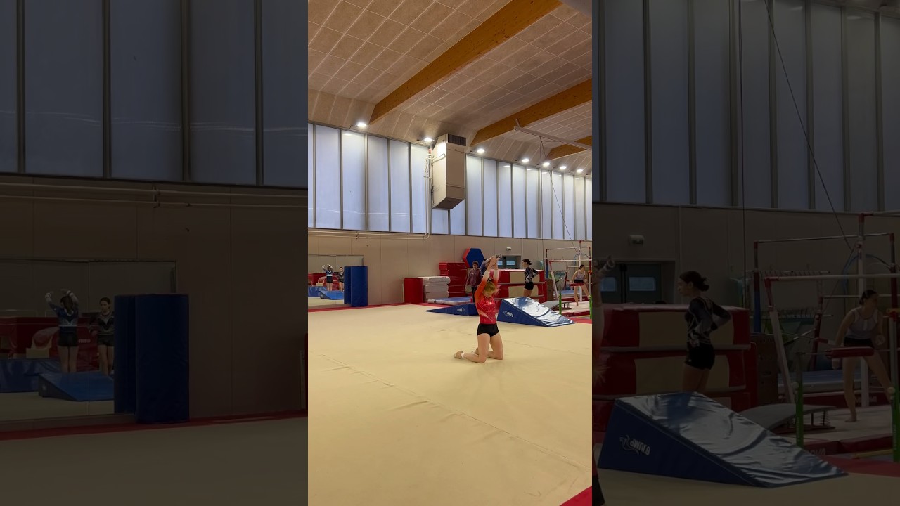 Je travaille ma chor&eacute;graphie en rajoutant l&rsquo;option 3 acrobaties au sol 😱