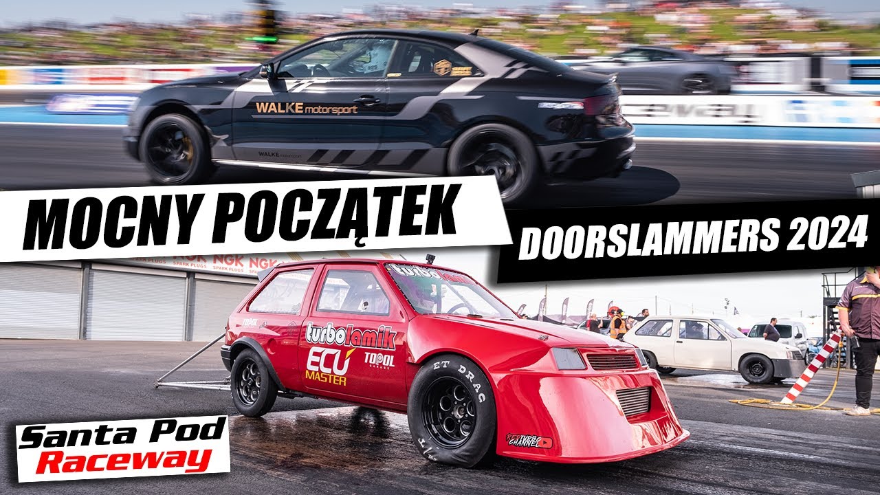 Witamy w Anglii ! Polska ekipa rywalizuje na Santa Pod podczas DOORSLAMMERS 2024 ! Ogień już 1 dnia