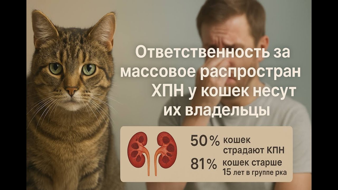 По количеству случаев ХПН у кошек настоящая катастрофа. Пока не поздно срочно исправьте ситуацию.
