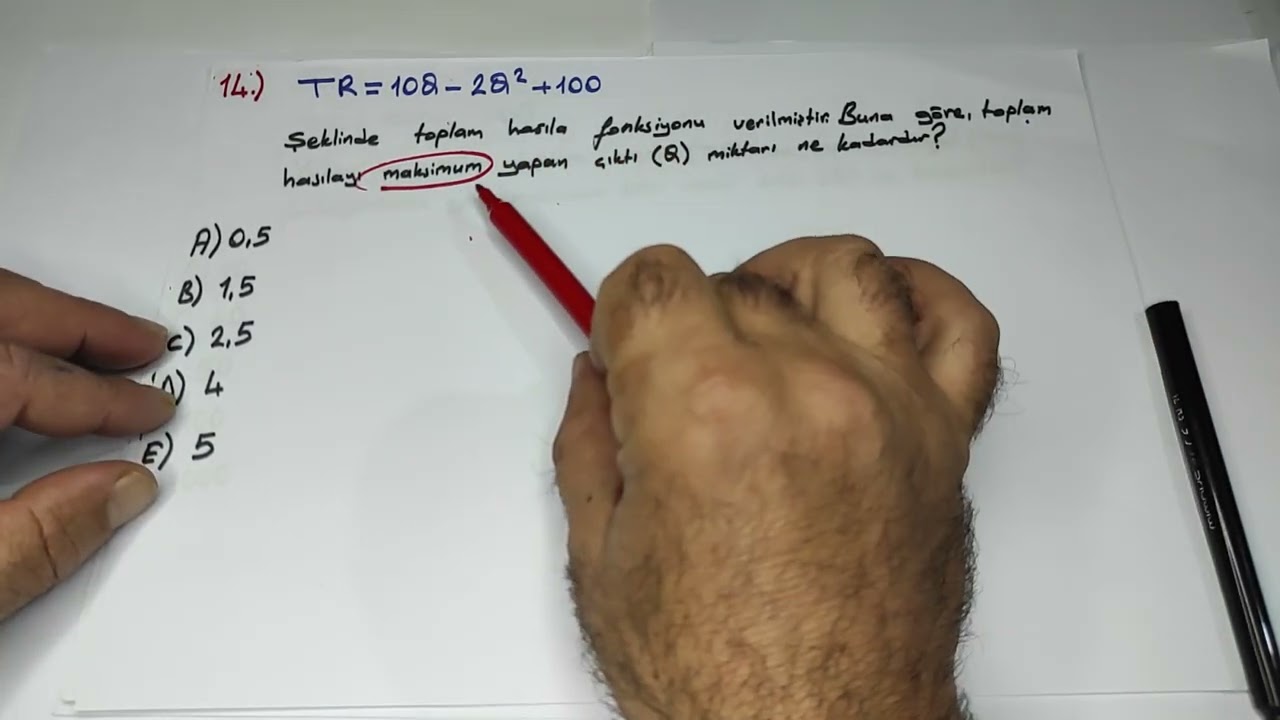 AÖF MATEMATİKSEL İKTİSAT 2022 DÖNEM SONU SINAVI  2. KISIM