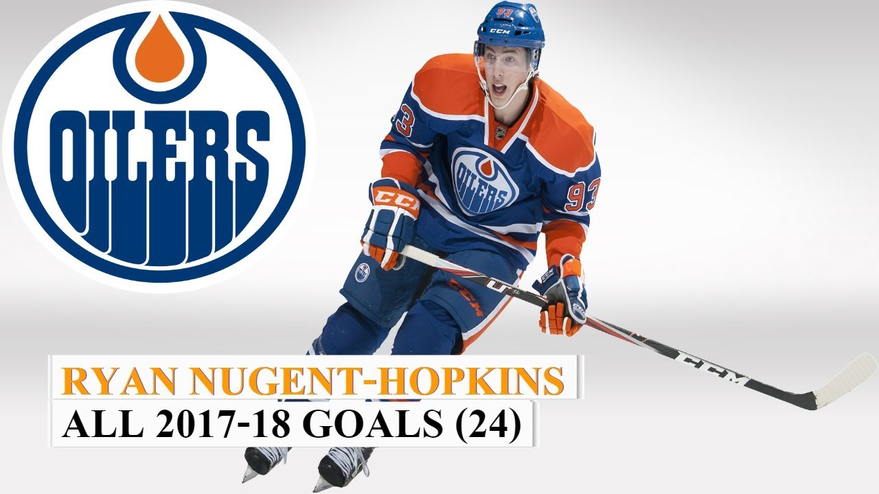 Ryan Nugent-Hopkins (#93) All 24 Goals of the 2017-18 NHL Season