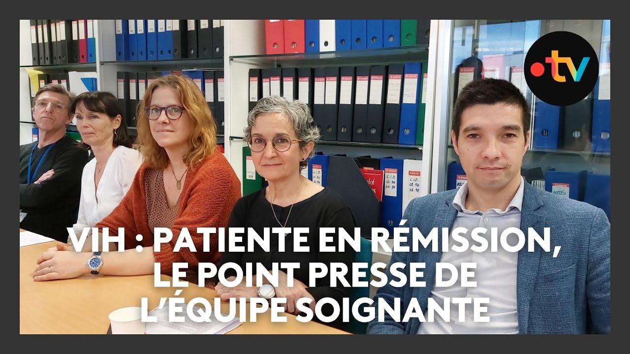 Patiente du VIH en rémission suite à une allogreffe à Marseille, point presse de l'équipe soignante