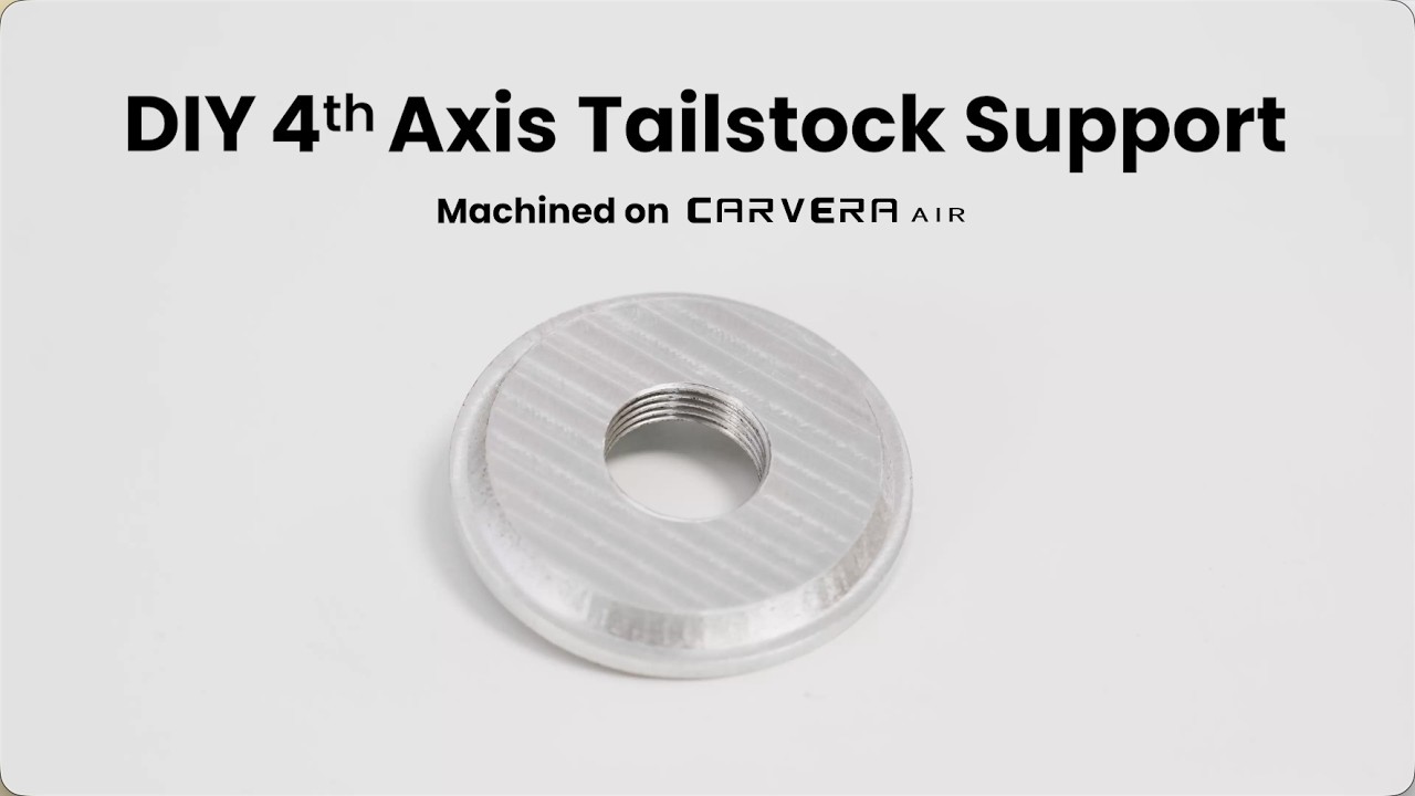 How to Build a 4th Axis Tailstock Support (Easy CNC Upgrade)
