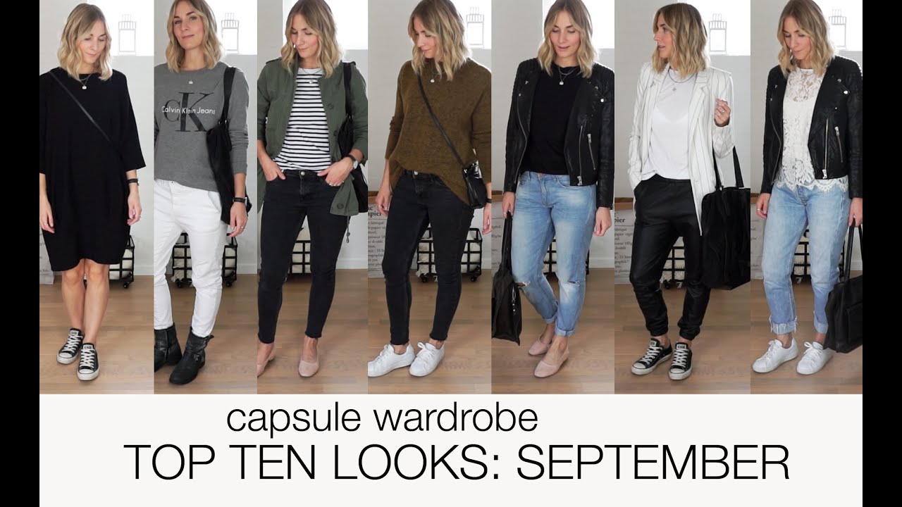 Capsule wardrobe - Top ten looks: September (scandinavian climate)