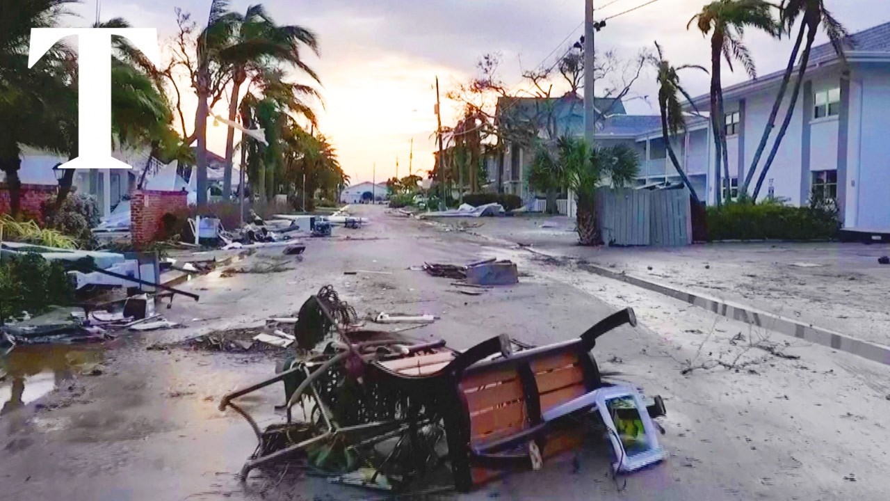 Drone footage reveals Hurricane Milton destruction