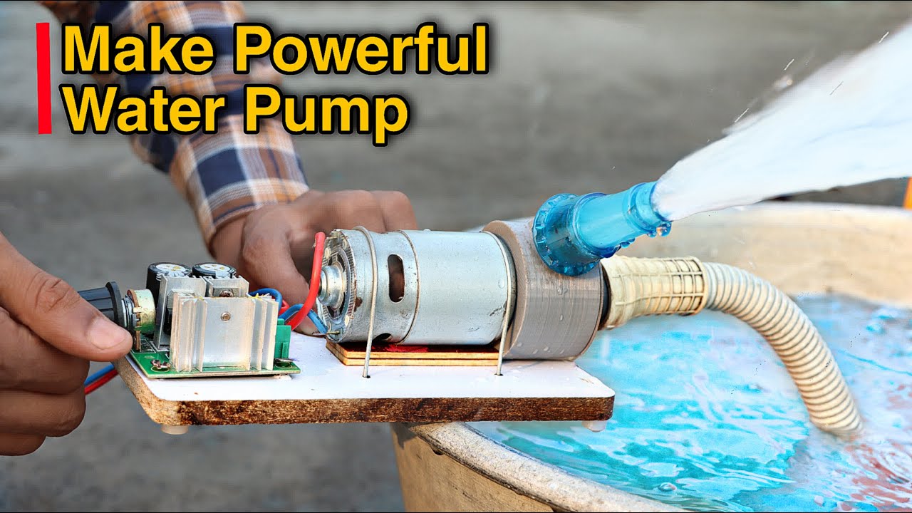 How To Make Water Pump Using 775 Motor | Powerful Water Pump