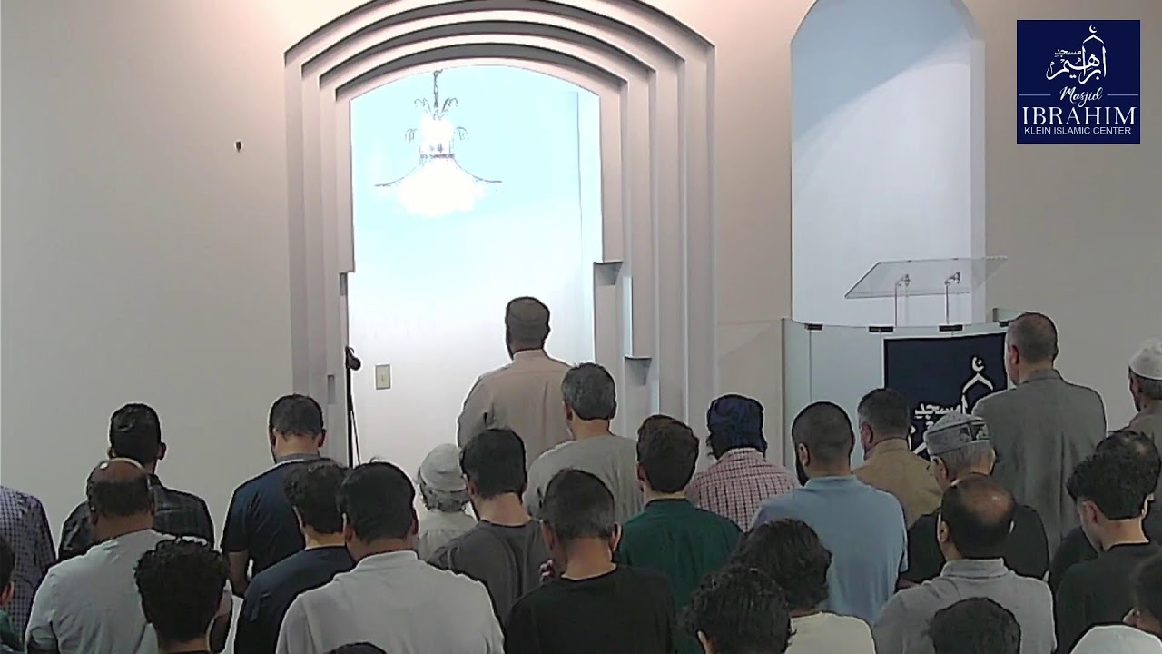 Jumah Khutba-1st.Khateeb Br Faris Saleem (1:30 pm)-2nd. Hafiz Hamid Qureshi (2:30 pm)