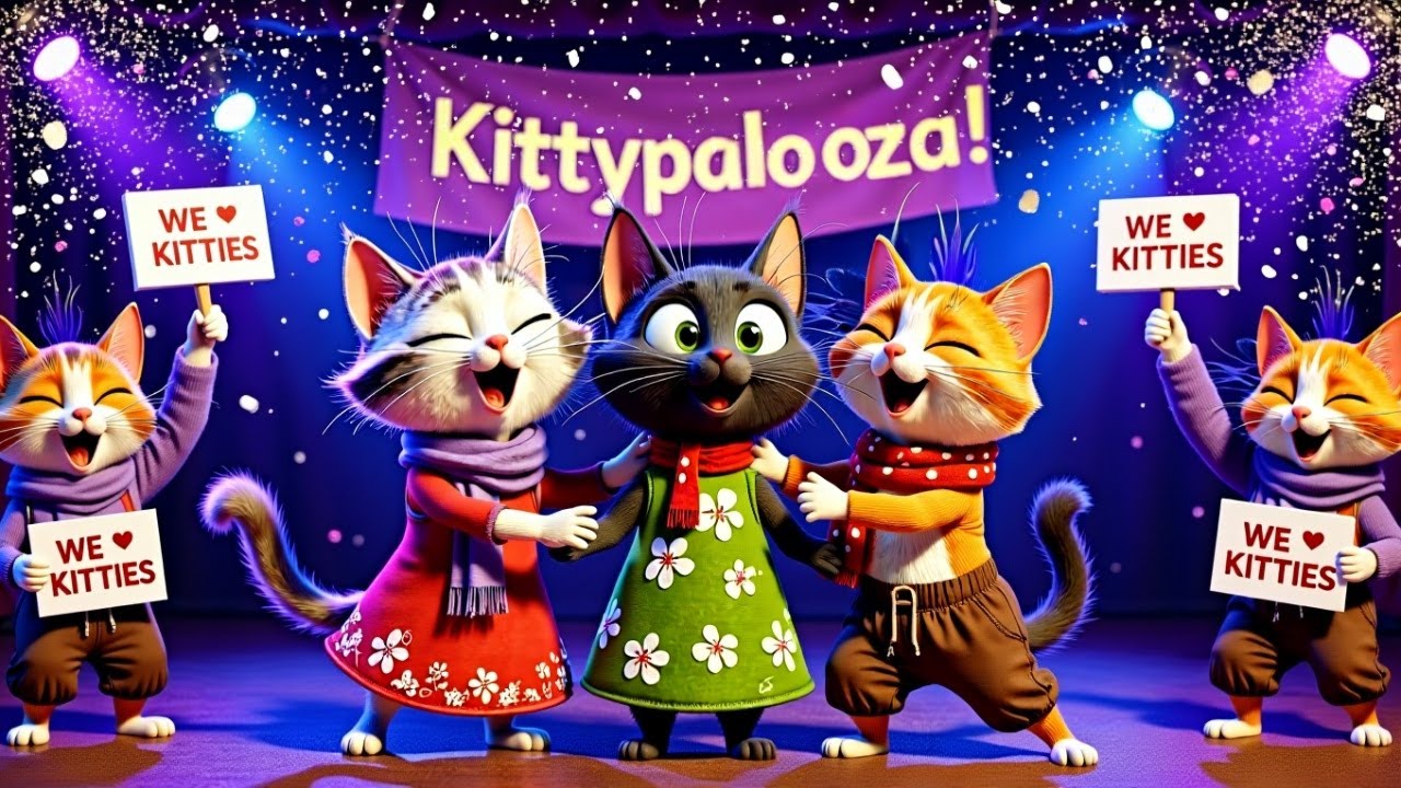 🎶 Трио поющих котят | Милая кошачья песенка для детей | Музыка и движения Бупити Бу 🎤🐾