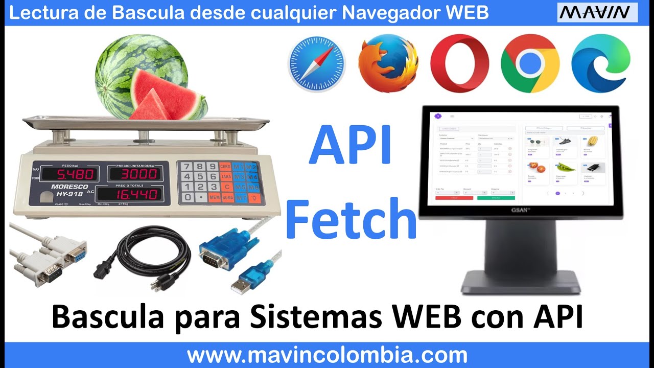 Uso de Fetch para lectura de Peso de Bascula electronica Serial COM, metodo simple de captura balanz
