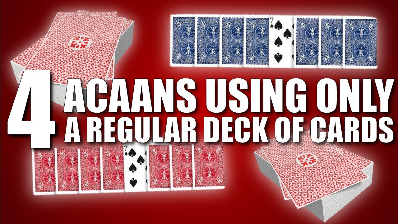 4 ACAAN's Using A Regular Deck Of Cards | Magic Stuff With Craig Petty